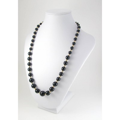 Collier perles noires Swarovski