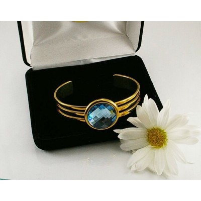 Bracelet gun metal avec cristal Swarovski crystal