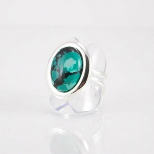 Bague fini argent et turquoise