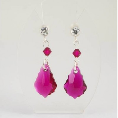 Boucles d'oreille cristal Swarovski 