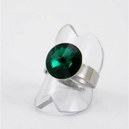 Bague cristal Swarovski Rivoli émeraude