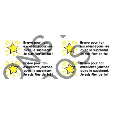 Étiquettes suppléance