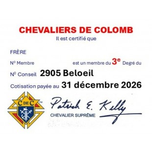 Membre honoraire