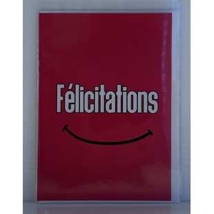 Carte - Félicitations (rose)