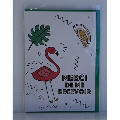 Carte - Merci de me recevoir