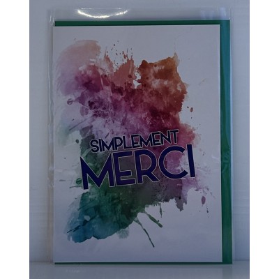 Carte - Merci couleurs