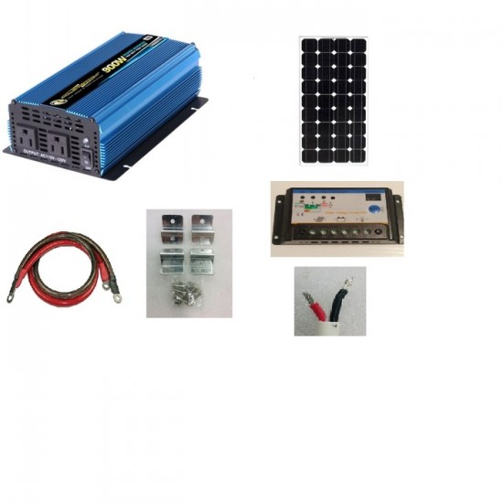 KIT POUR CHALET HORS RÉSEAU DE 100 WATTS DE BASE 12V/110V