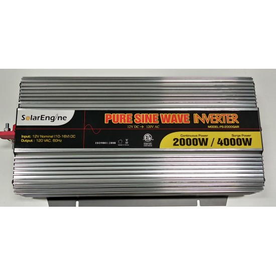 ONDULEUR SINUS PURE DE 2000 WATTS  12V/120V