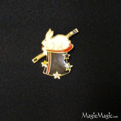 Magician Lapel Pin - Rabbit in Hat