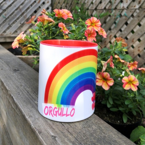 #18-031 Tasse Arc-En-Ciel Coeur Orgullo