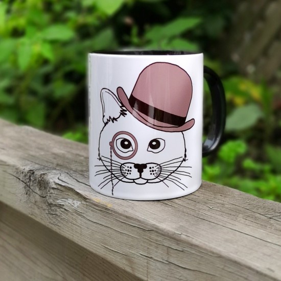 #18-061 Tasse Chat Gris