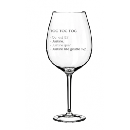 Verre À Vin ''Toc Toc Toc'' 