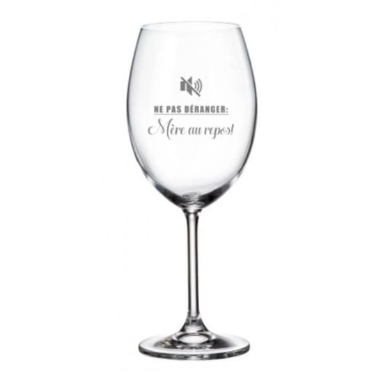 Verre À Vin ''Mère Au Repos'' 