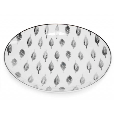 Assiette Motif Feuille