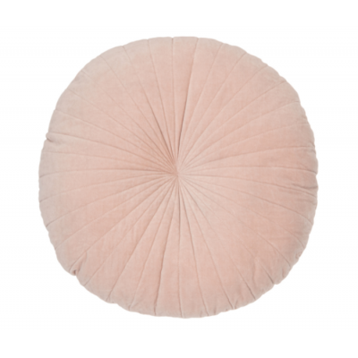 Coussin Rond Crème Velvet