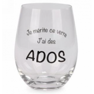 Verre à Vin Sans Pied – Je Mérite Ce Verre...