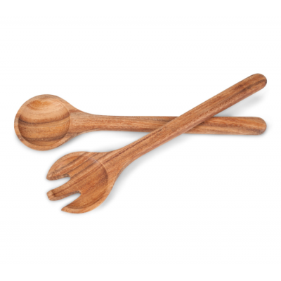 Ustensiles à salade en bois d’acacia