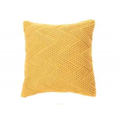 Oreiller Européen Zig Zag Jaune