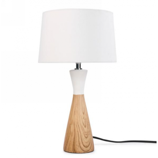 Lampe De Table Effet Bois