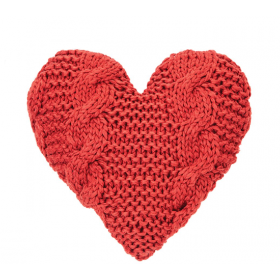 Coussin Coeur  Rouge Cinnamon