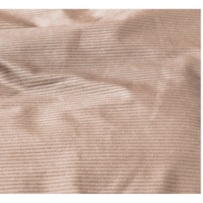 Housse De Couette Velours Côtelé Taupe Coffee