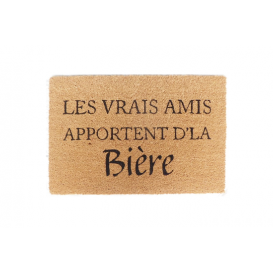 Tapis D'entrée Les Vrais Amis Apportent D'la Bière