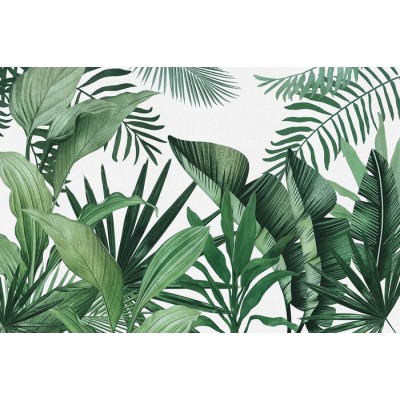 Murale Feuillage Tropical Vert