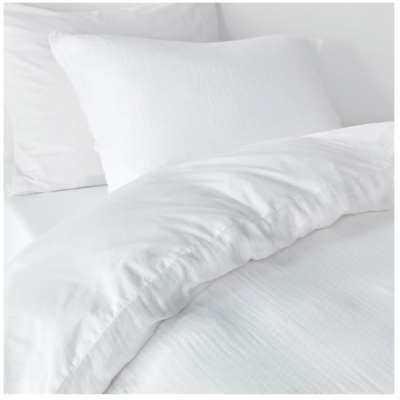 Housse De Couette En Mousseline Blanche Milky