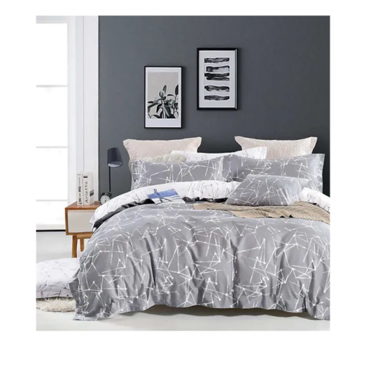 Housse de Couette Louis Grise Moderne
