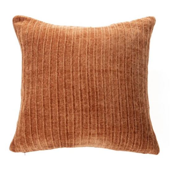 Coussin Hippy En Chenille Terracotta