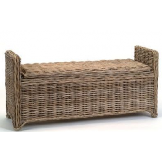 Banc De Rangement En Rotin