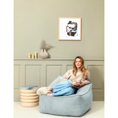 Fauteuil Inga en Velours Côtelé 