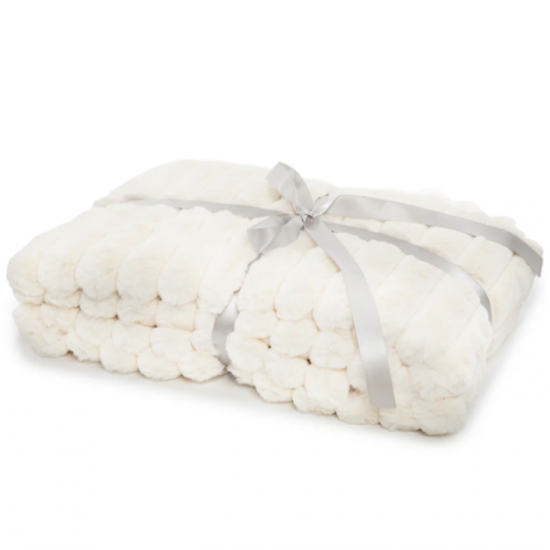 Jeté Fausse Fourrure Raya Naturel