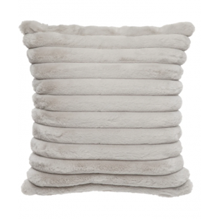 Coussin Fausse Fourrure Raya Beige