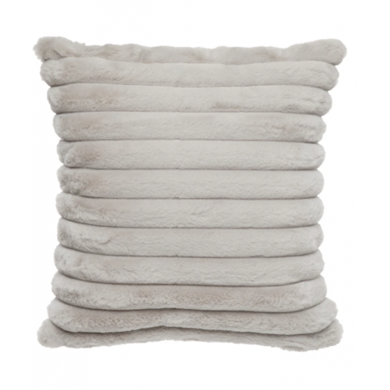 Coussin Fausse Fourrure Raya Beige