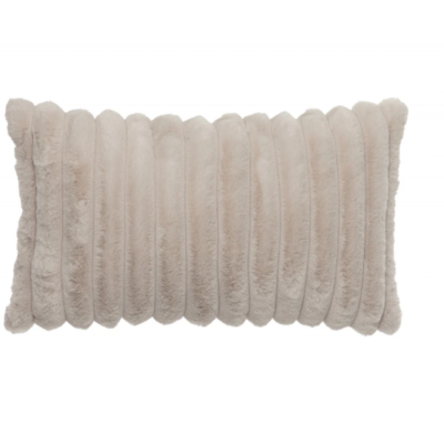 Coussin Fausse Fourrure Raya Beige