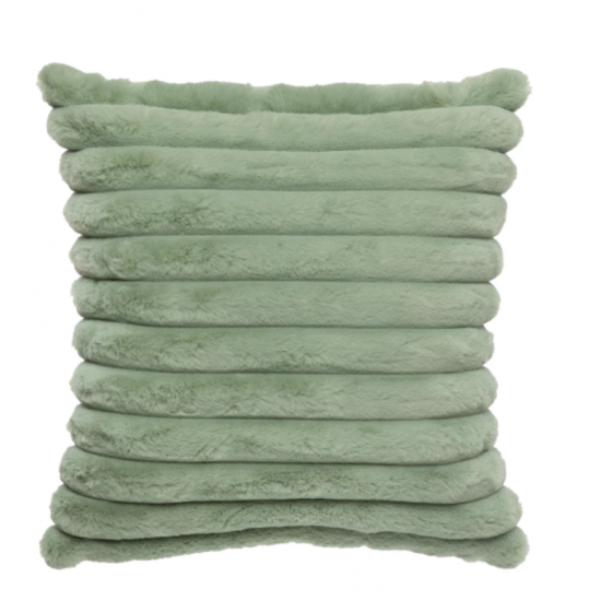 Coussin Fausse Fourrure Raya Sauge