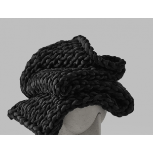 Couverture Lestée En Tricot Noir 