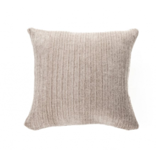 Coussin Taupe en Chenille Ultra Doux