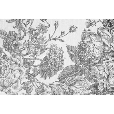 Murale Gravure Florale Vintage 