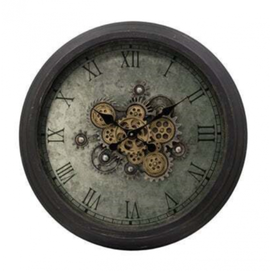 Horloge murale Ludo – Style Industriel à Rouages