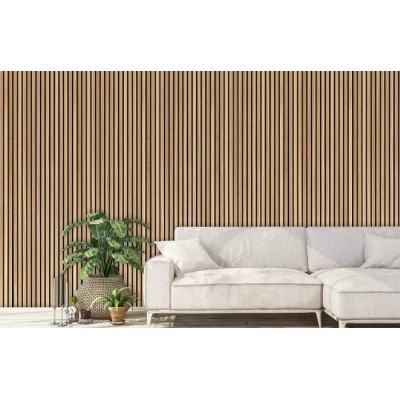 Murale Tasseaux Bois Naturel – Élégance...