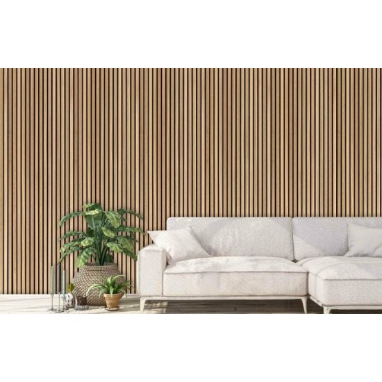 Murale Tasseaux Bois Naturel – Élégance Scandinave