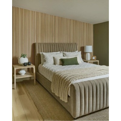 Murale Tasseaux Bois Naturel – Élégance Scandinave