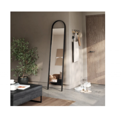 Miroir Incliné Noir Arqué 