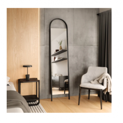 Miroir Incliné Noir Arqué 