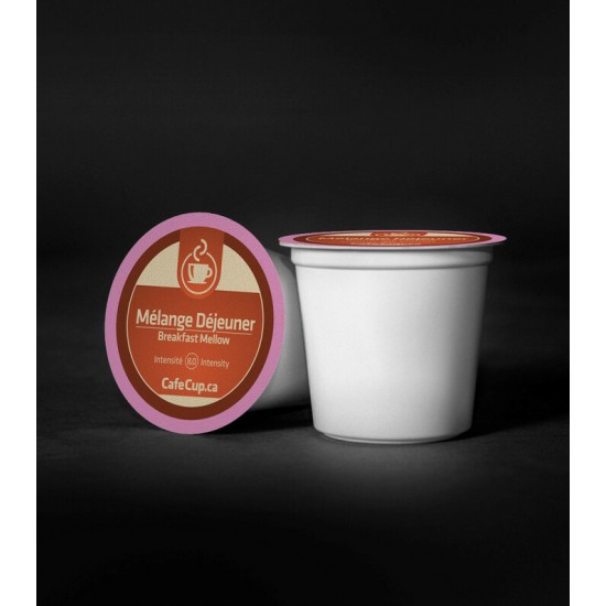 K-Cups Mélange déjeuner | 24 Dosettes | intensité 8.0 | capsule recyclable