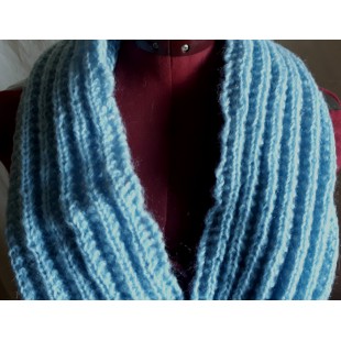 Snood bleu 