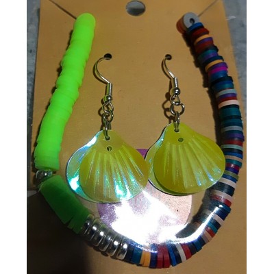 Cabos set bracelet heishi boucles d'oreilles...
