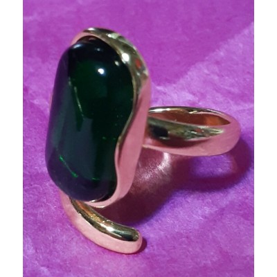 Bague argent doré